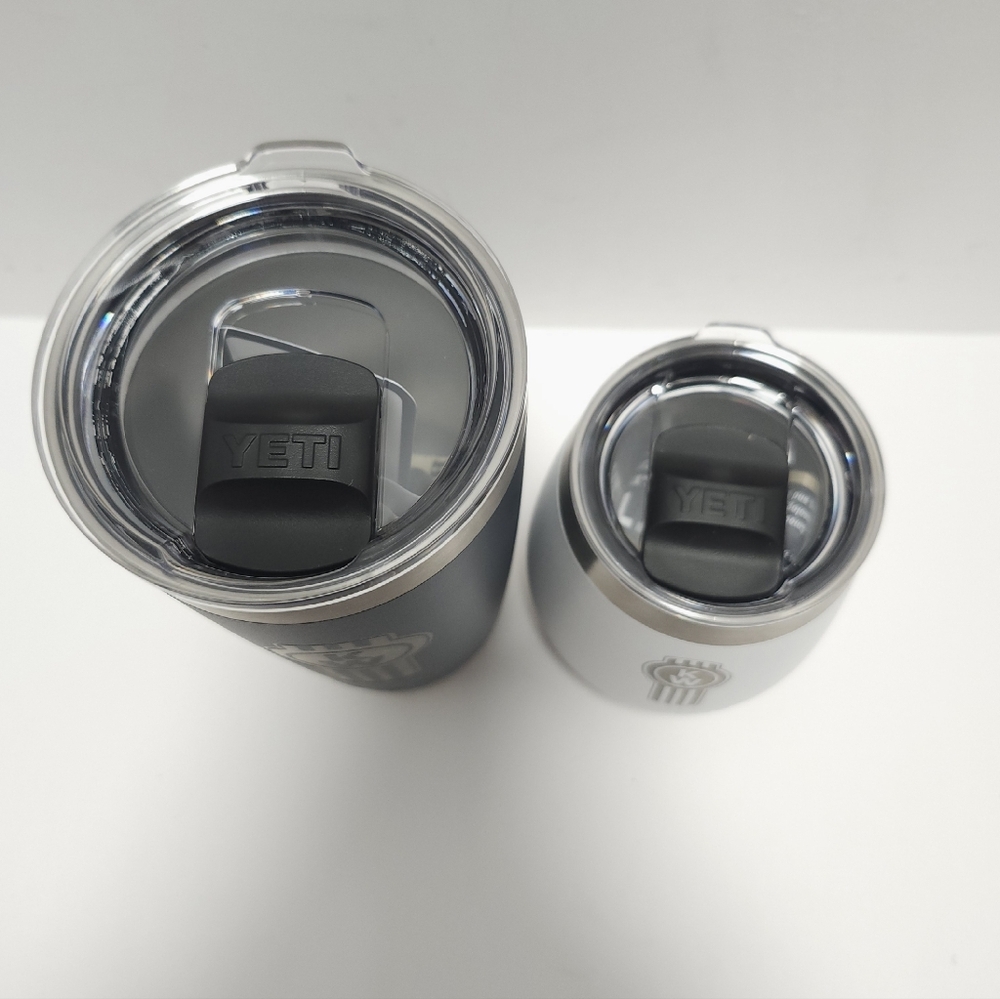 Yeti Rambler 20 oz And 10 oz Magslider kenworth Trucks Blue White NEW - Picture 2 of 6